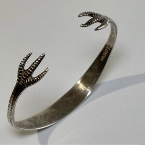 Antique Claw Talon Cooper Brothers & Sons Sterling Silver Silverwear Bracelet